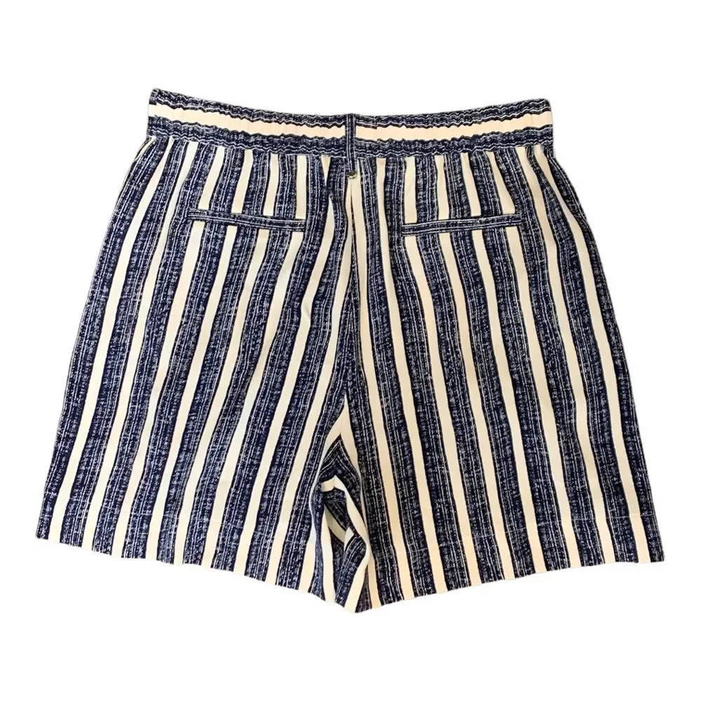 NWT Lysse | Cannes Pleated‎ Wavy Stripe Short S